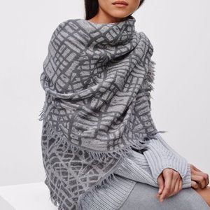 Aritzia Wilfred Wandering Blanket Wool Scarf